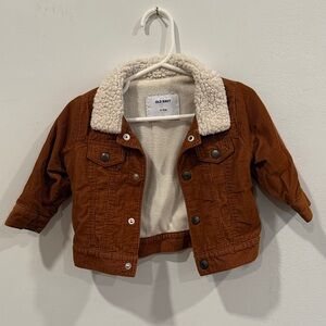Old Navy Kids Brown Sherpa Jean Jacket